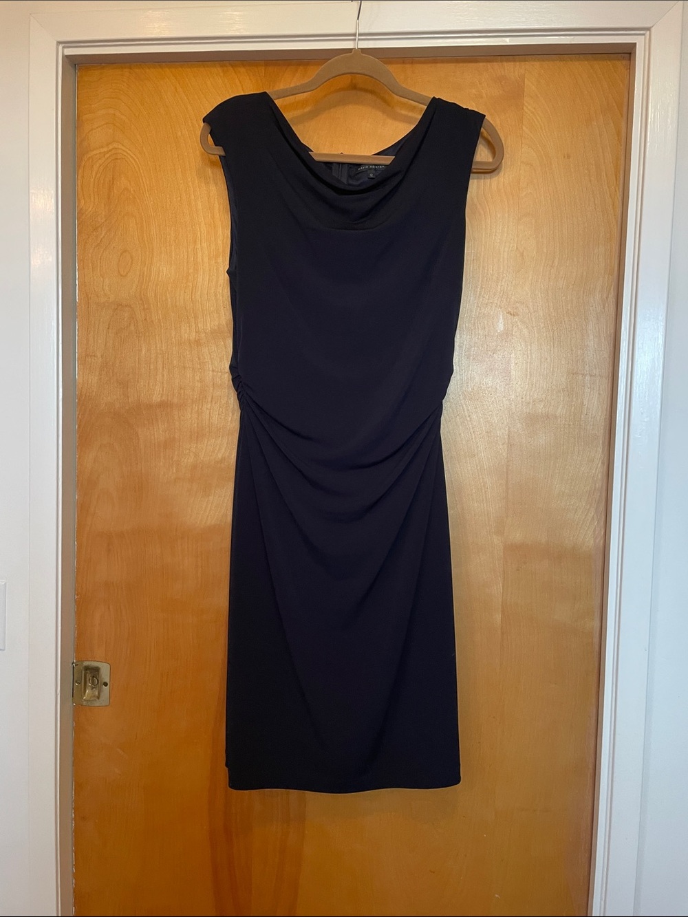 David Meister deep navy dress 12